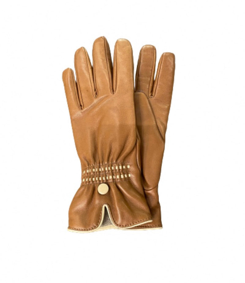 Dameshandschoenen van kasjmier gevoerd leer met contrasterende details Rosario 3