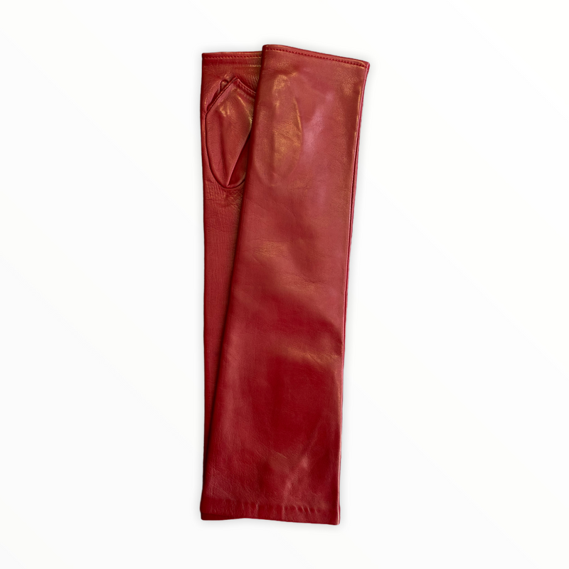 Dames Opera vingerloze lederen handschoenen-Fergie 10BT