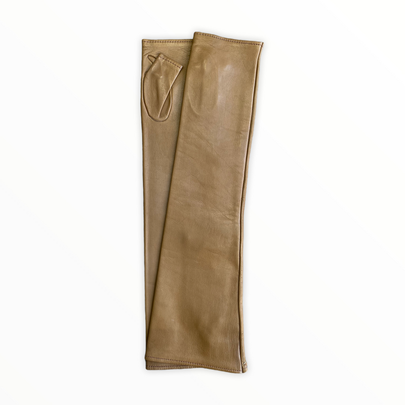 Dames Opera vingerloze lederen handschoenen-Fergie 10BT