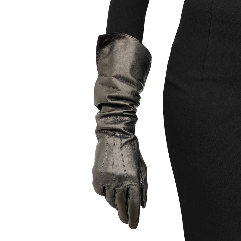Klassieke leren dameshandschoenen met zijden voering, Gwyneth