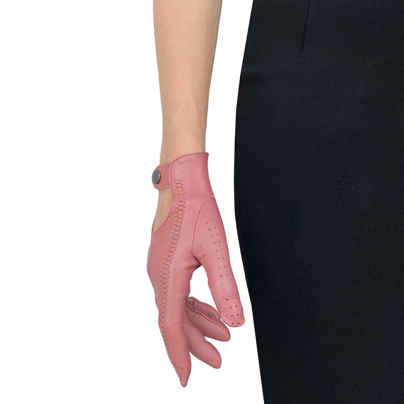 Klassieke lederen autohandschoenen voor dames, Hannah