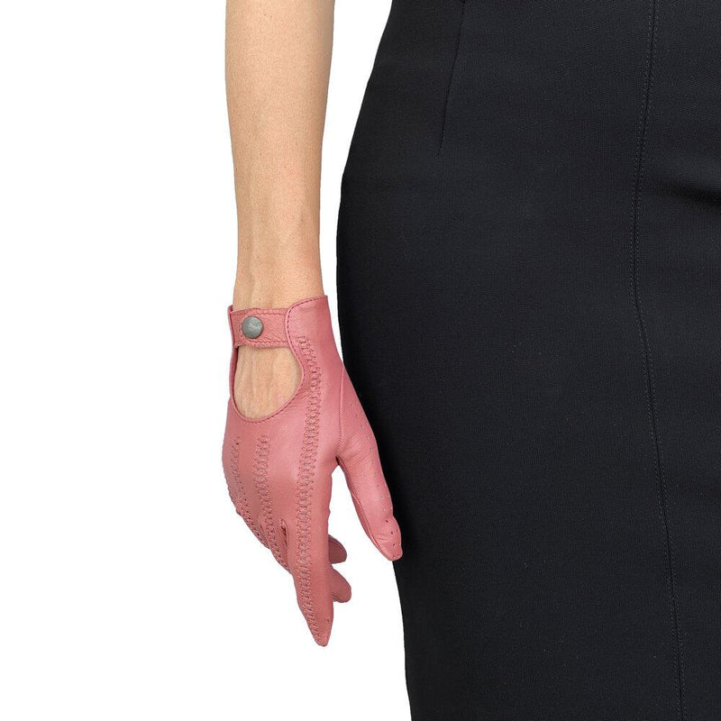 Klassieke lederen autohandschoenen voor dames, Hannah