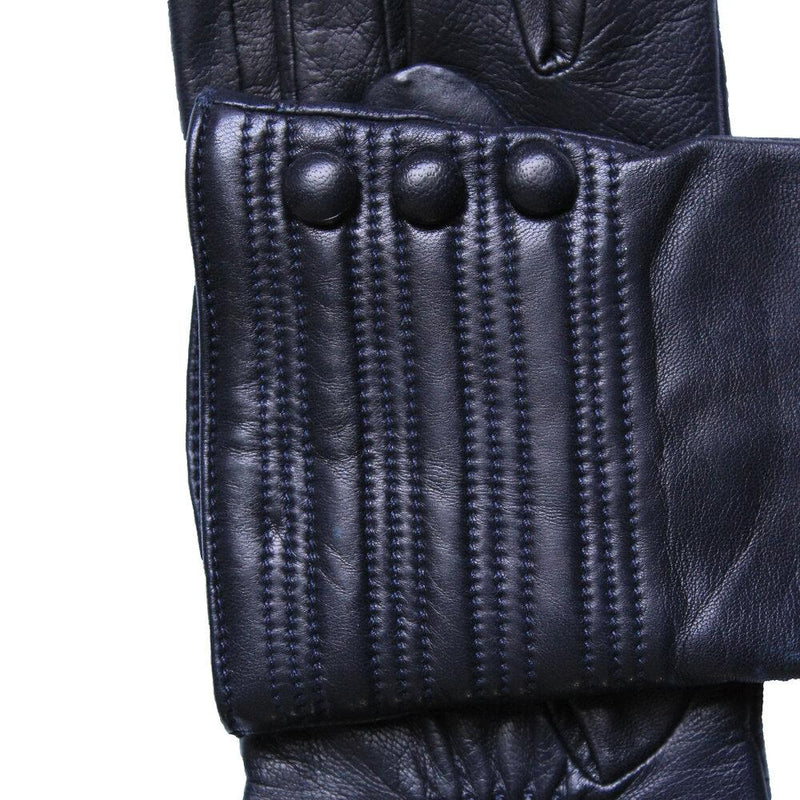 Kasjmier gevoerde leren dameshandschoenen met armbandstijl Detail-Marianne