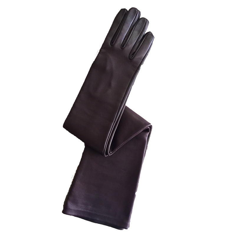 Dames Opera lange lederen handschoenen-Montserrat 16BT