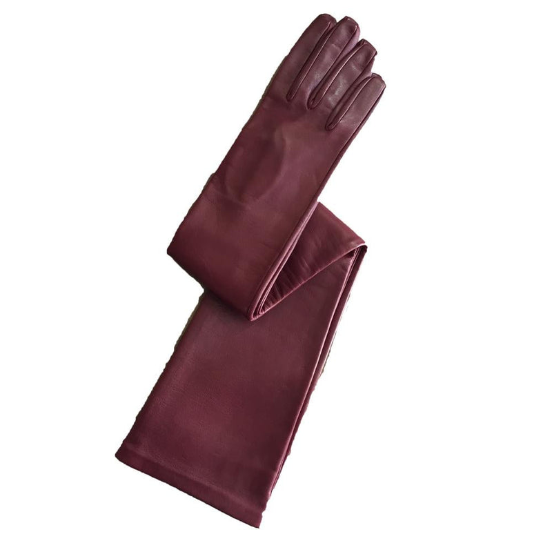 Dames Opera lange lederen handschoenen-Montserrat 16BT
