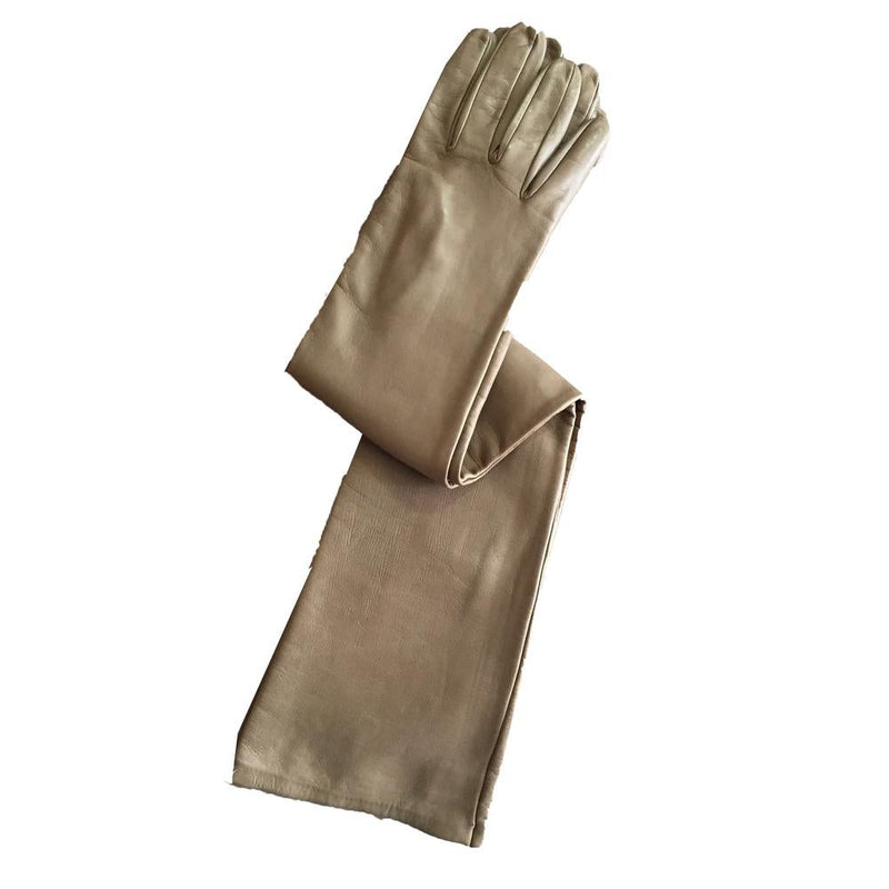 Dames Opera lange lederen handschoenen-Montserrat 16BT