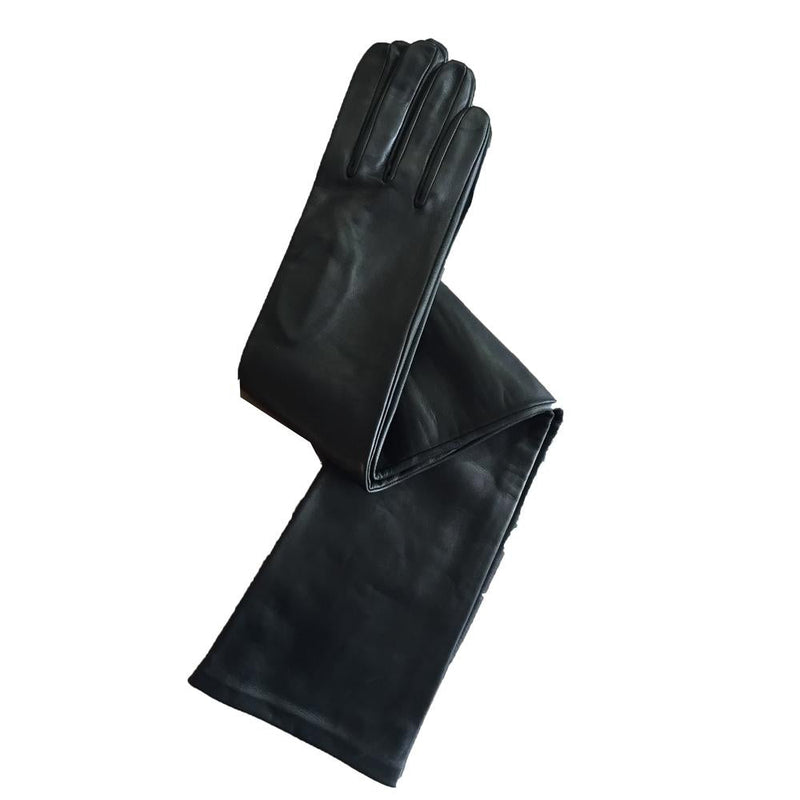 Dames Opera lange lederen handschoenen-Montserrat 16BT