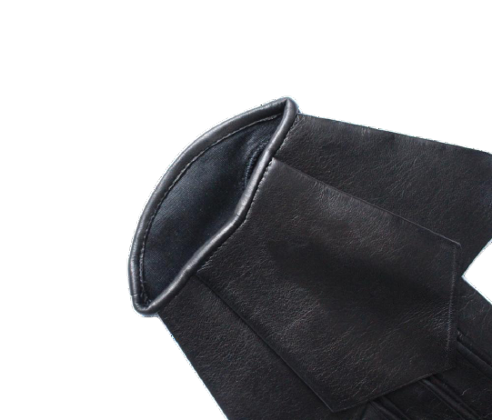 Leren dameshandschoenen met zijden voering en herfstdetail-Bonnie