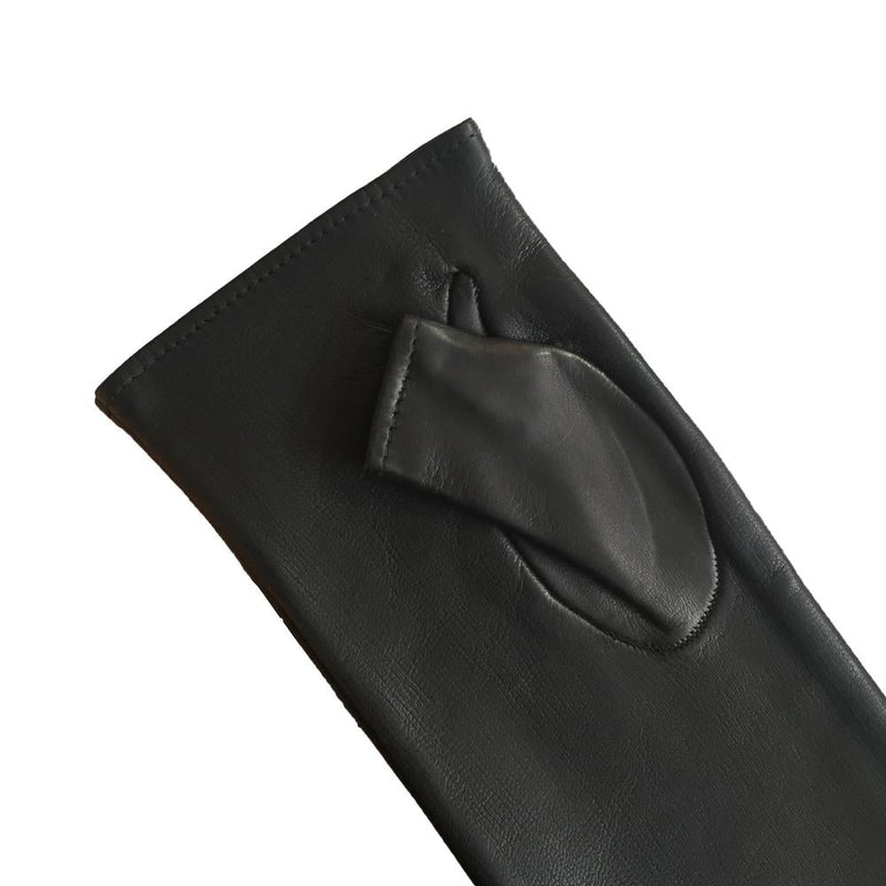 Dames Opera vingerloze lederen handschoenen-Fergie 10BT