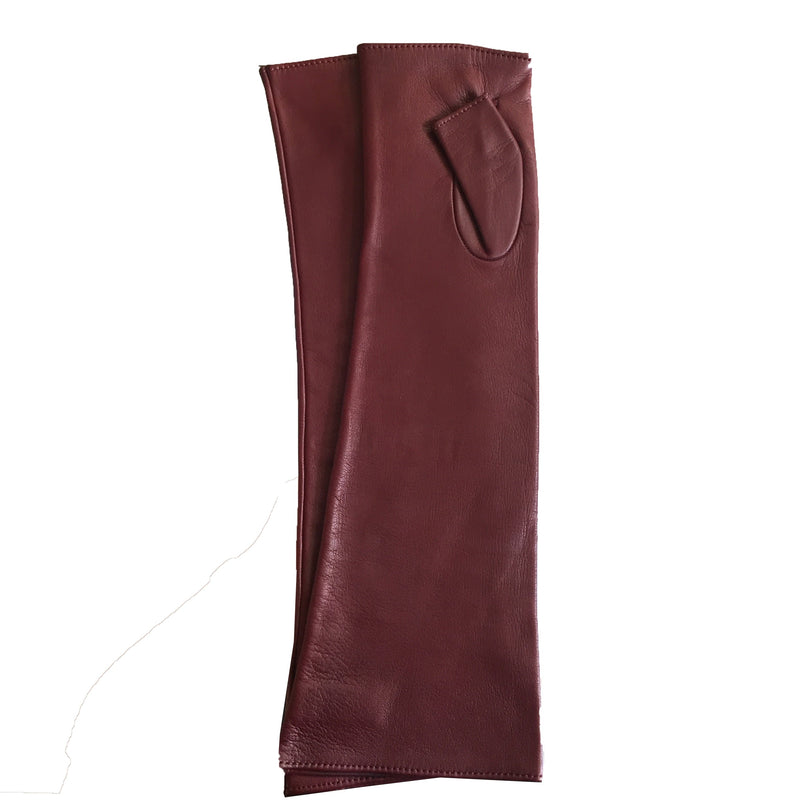Dames Opera vingerloze lederen handschoenen-Fergie 10BT