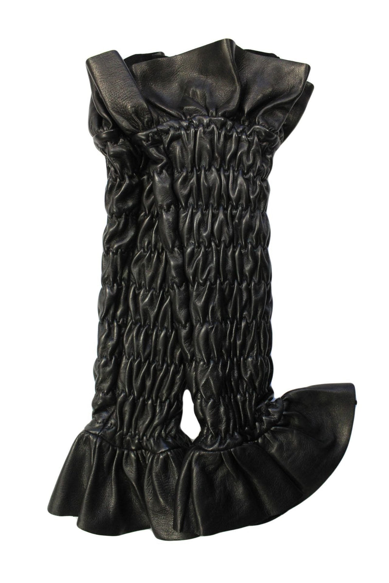 Fancy lederen handschoenen - Julianne Fergie 10bt