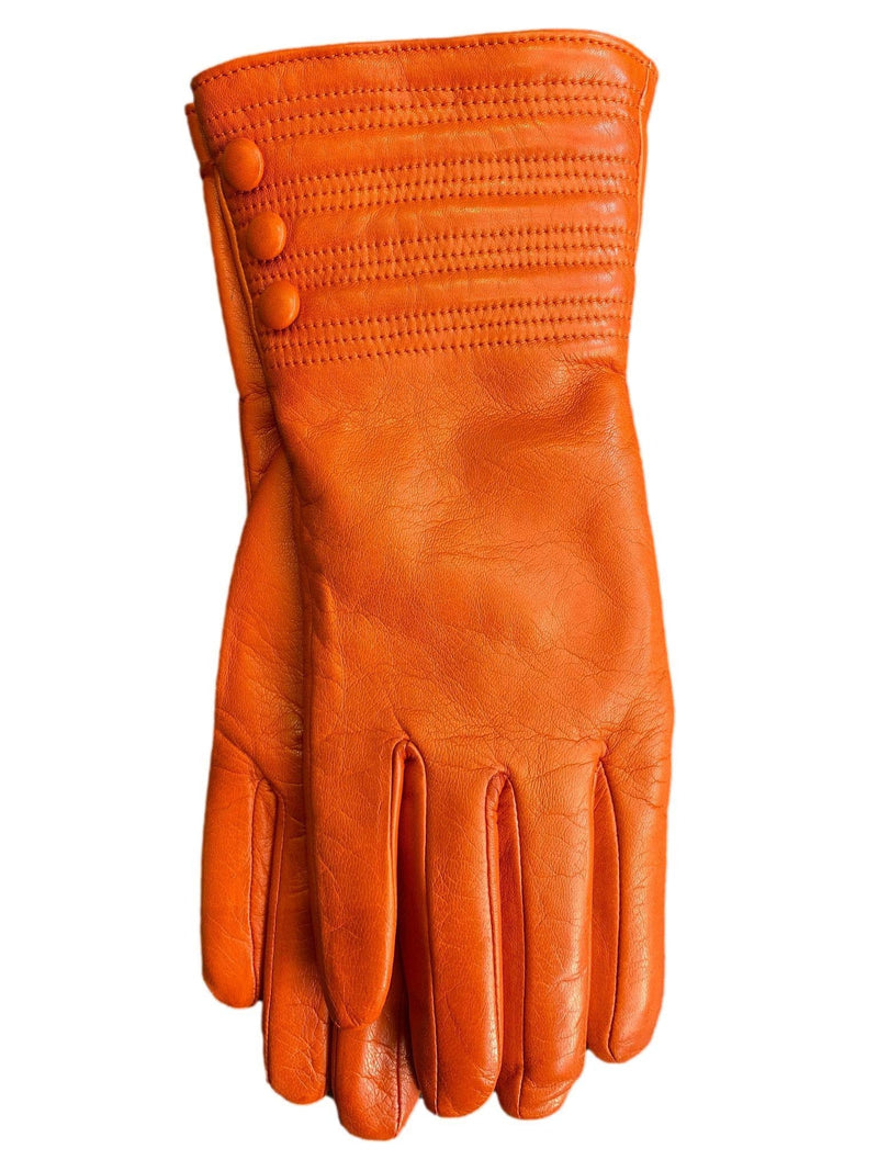 Kasjmier gevoerde leren dameshandschoenen met armbandstijl Detail-Marianne