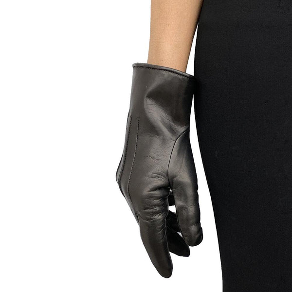 Dameshandschoenen van met bont gevoerd lamsleer Maya