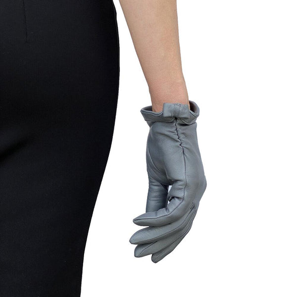 Dameshandschoenen van zacht nappaleer - Minnie Ruche