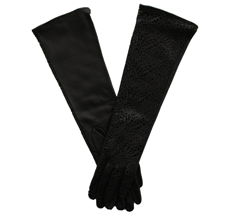 Lange lederen operahandschoenen voor dames, Sienna 2