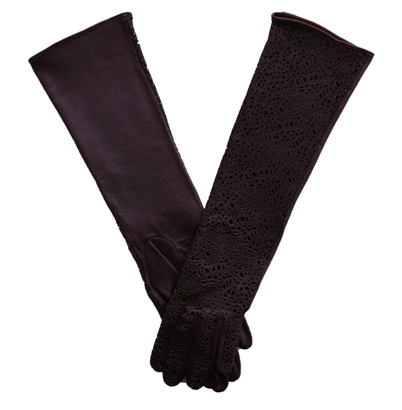 Lange lederen operahandschoenen voor dames, Sienna 2