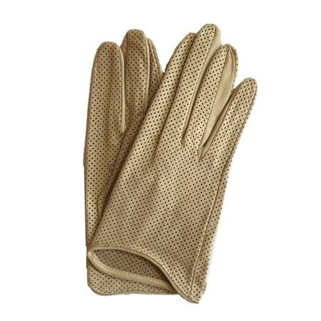 Sasha - Women's Unlined Perforated Leather Gloves