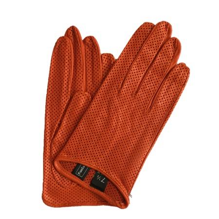 Sasha - Women's Unlined Perforated Leather Gloves