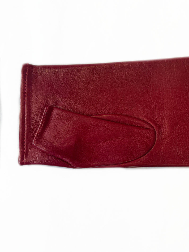 Dames Opera vingerloze lederen handschoenen-Fergie 10BT