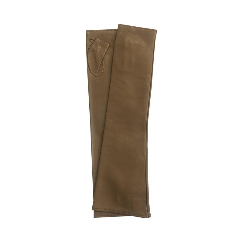 Dames Opera vingerloze lederen handschoenen-Fergie 10BT
