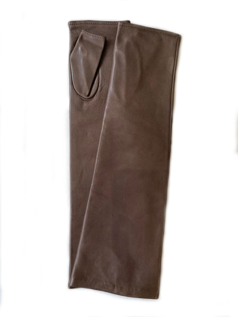 Dames Opera vingerloze lederen handschoenen-Fergie 10BT