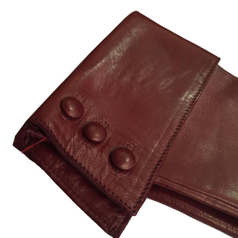 Klassieke leren dameshandschoenen met zijden voering, Gwyneth