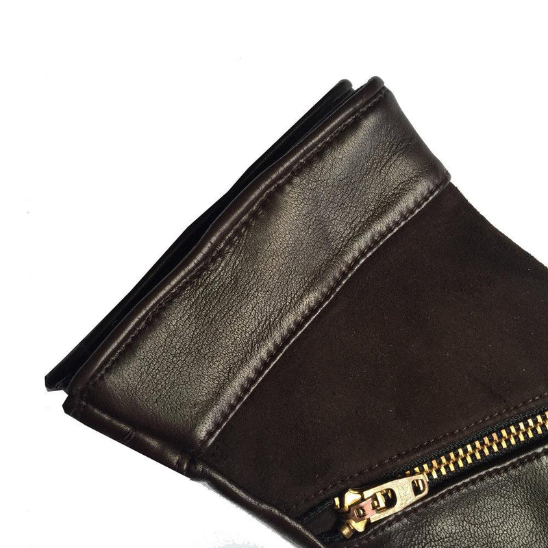 Dames kasjmier gevoerde suède Swatch lederen handschoenen-Jacqueline 2