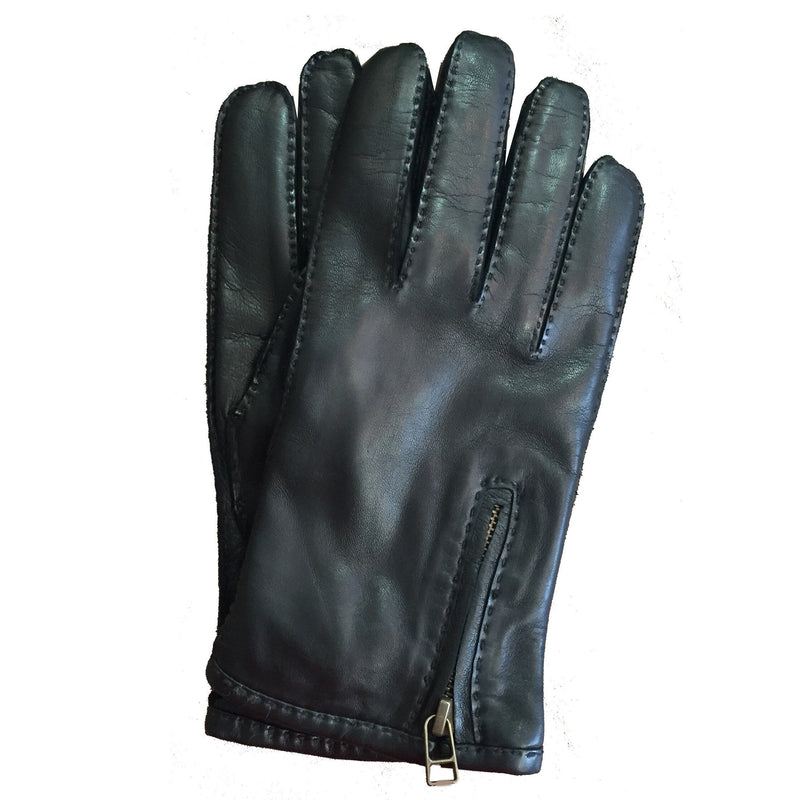 Leren herenhandschoenen met klassieke ritssluiting - Richard E