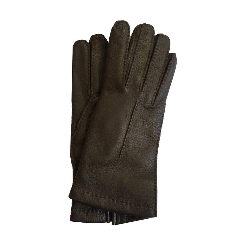 Met de hand genaaide dameshandschoenen van kasjmier gevoerd hertenleer, Robin