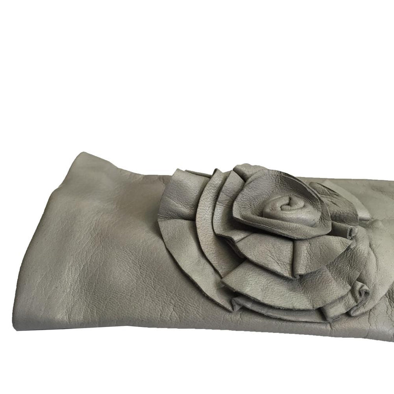 Rose lederen handschoenen