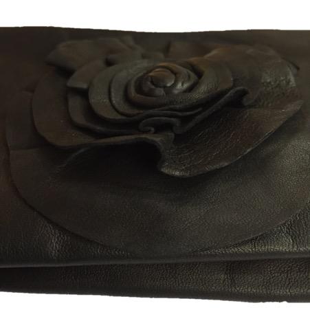 Rose lederen handschoenen